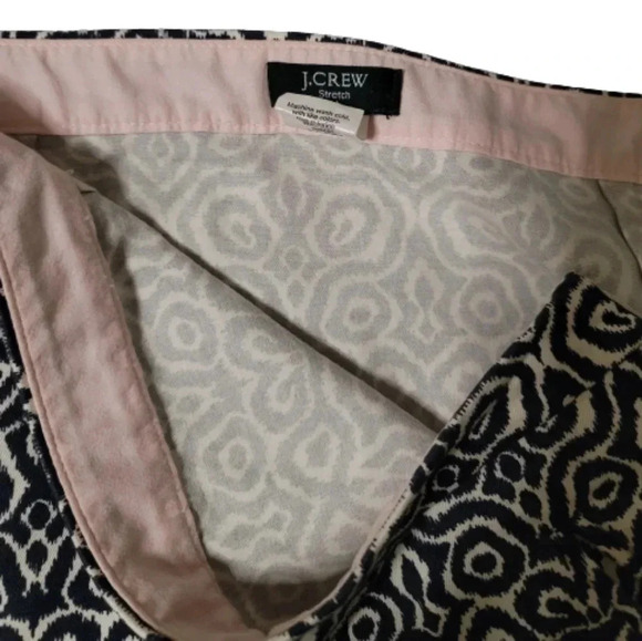 J.crew mini skirt women's size 4 blue & Ivory - Picture 7 of 9
